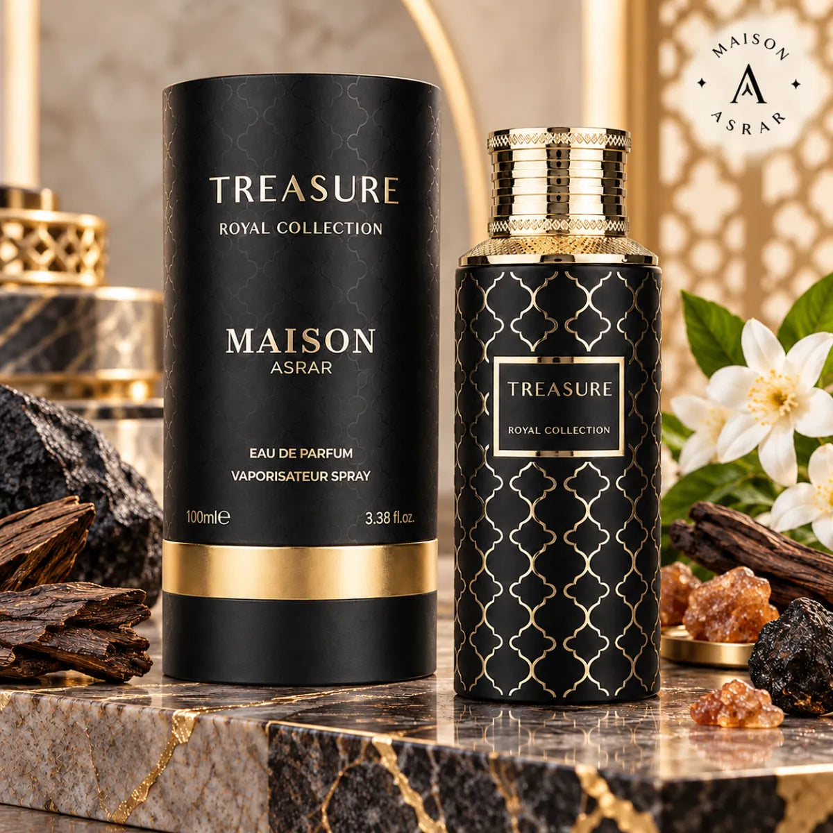 Buy Maison Asrar Treasure Eau De Parfum 100ml from Perfumesouq, Doha, Qatar.
