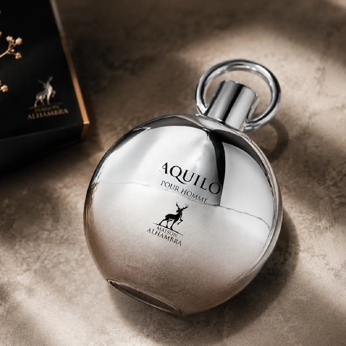 Maison Alhambra Aquilo Pour Homme Eau De Parfum 100ml for best price in Qatar, fresh woody fragrance with long-lasting scent - perfumesouq Qatar