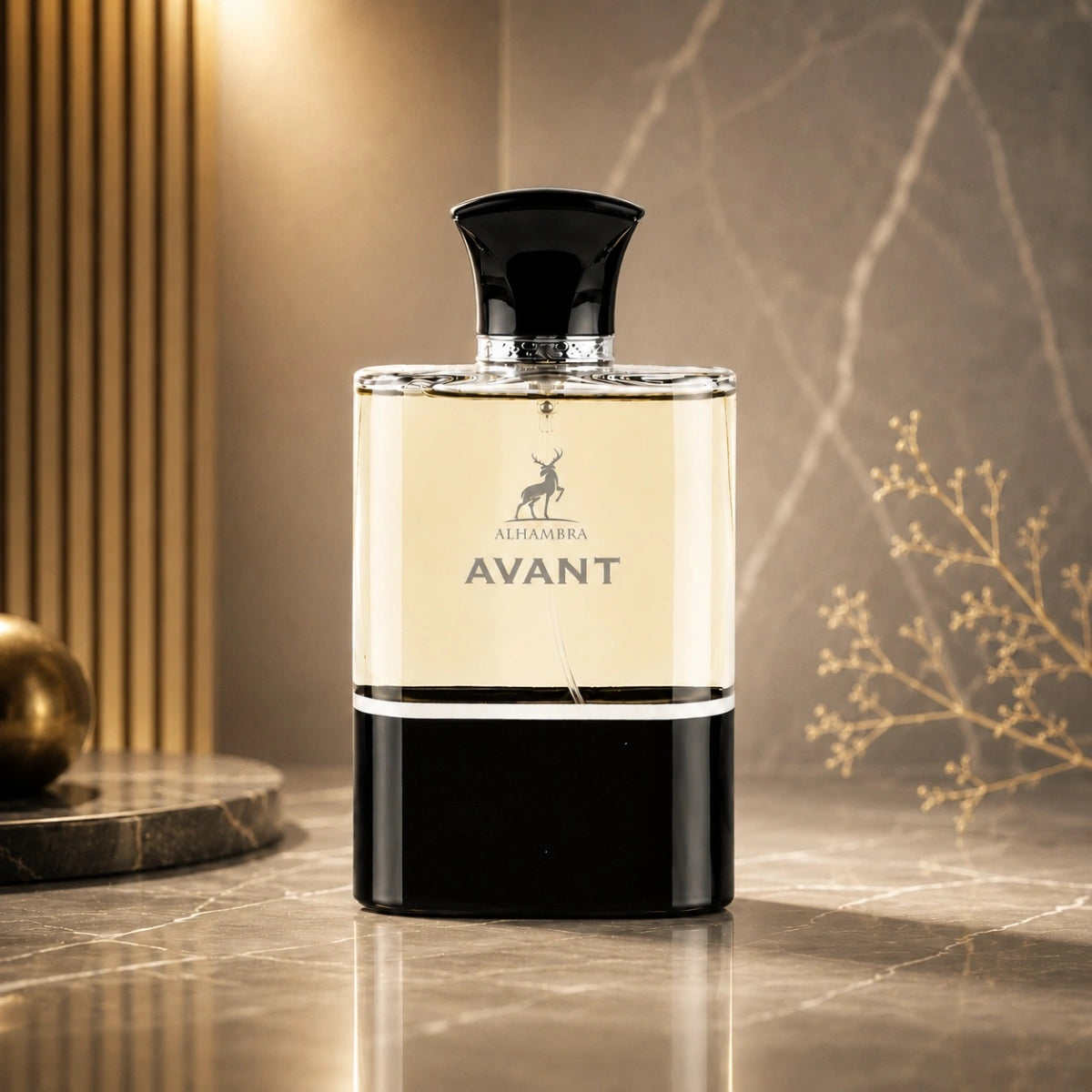 Maison Alhambra Avant EDP for Men with refined woody aroma and modern masculine appeal online in Perfumesouq Qatar