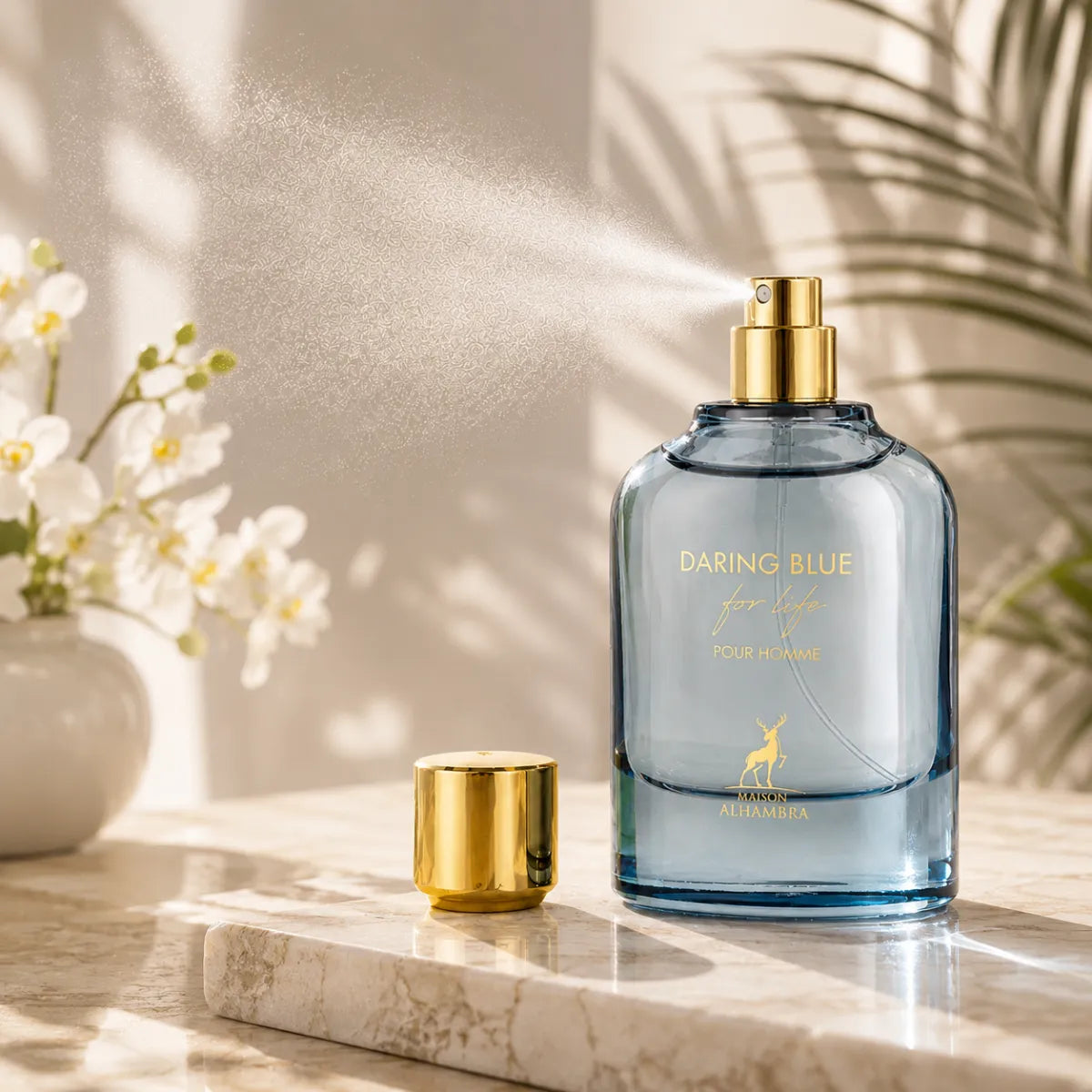 Original Maison Alhambra Daring Blue For Life Eau De Parfum 100ml authentic luxury fragrance at best price in Qatar - perfumesouq Qatar