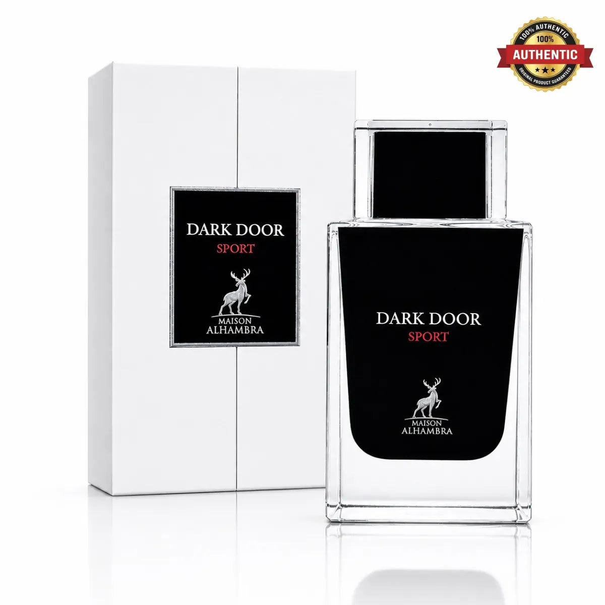 Maison Alhambra Dark Door Sport Eau de Parfum 100 ml offers a refreshing scent perfect for daily wear Perfumesouq Qatar