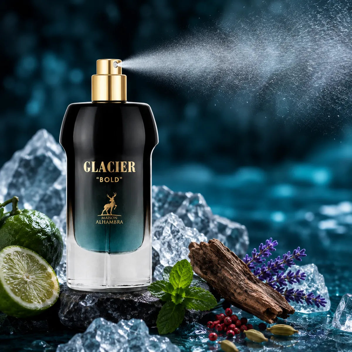Original Maison Alhambra Glacier Bold Eau De Parfum 100ml authentic luxury fragrance at best price in Qatar - perfumesouq Qatar