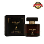 Maison Alhambra Jubilant Noir Eau De Parfum 100ml online in Qatar at best price, premium amber woody scent - perfumesouq Qatar