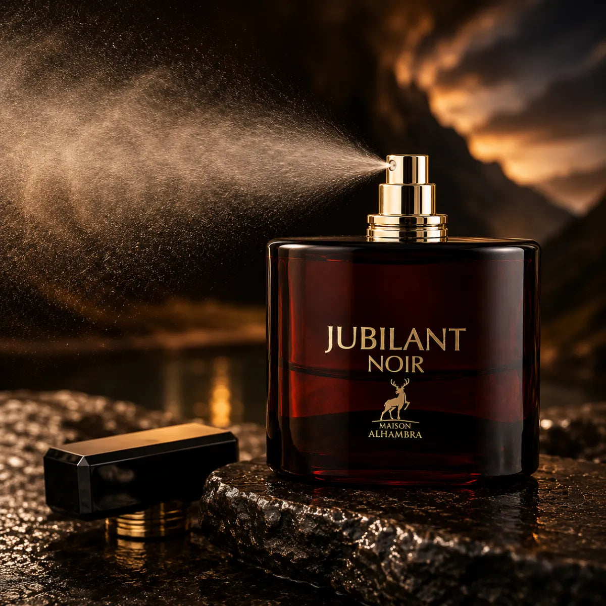 Original Maison Alhambra Jubilant Noir Eau De Parfum 100ml authentic luxury fragrance at best price in Qatar - perfumesouq Qatar