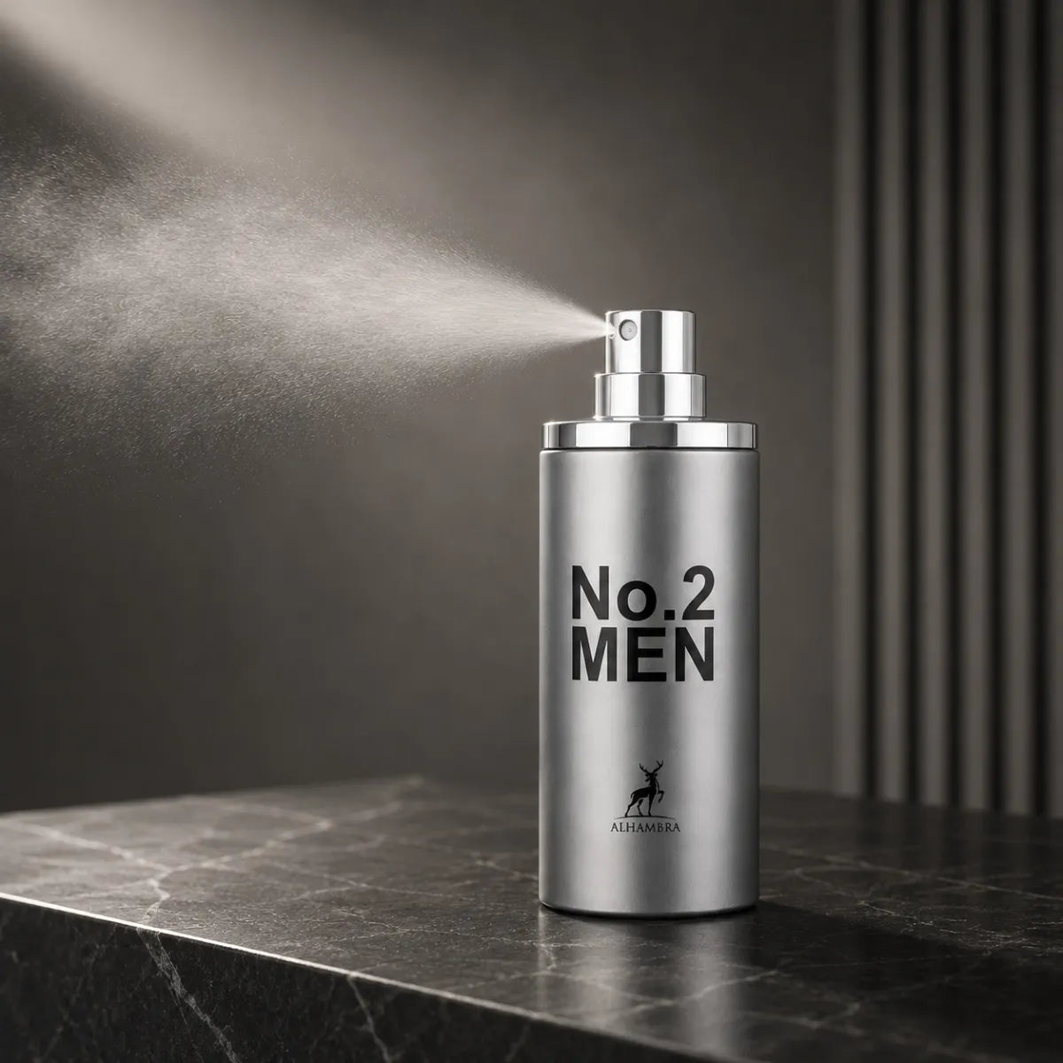 Maison Alhambra No.2 Men EDP 100 ml fine spray mist long lasting perfume for men with citrus and amber notes PerfumeSouq Qatar