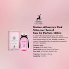 Maison Alhambra Pink Shimmer Secret EDP 100ml luxury fragrance at best price in Qatar, authentic and genuine product - perfumesouq Qatar