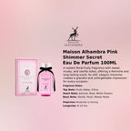 Maison Alhambra Pink Shimmer Secret EDP 100ml luxury fragrance at best price in Qatar, authentic and genuine product - perfumesouq Qatar