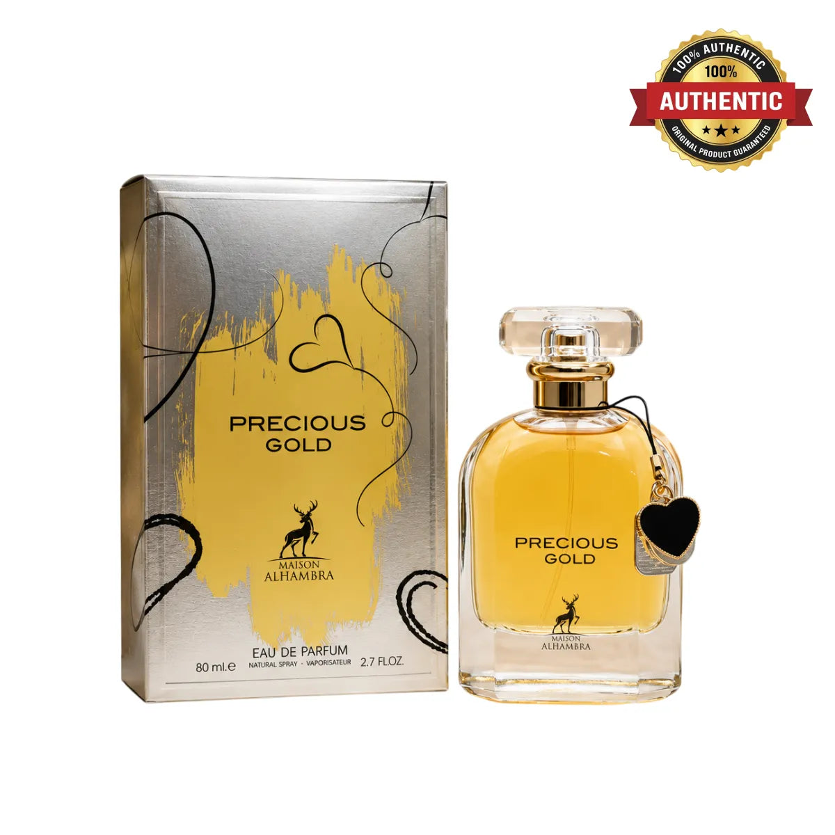 Maison Alhambra Precious Gold Eau De Parfum 80ml online in Qatar at best price, premium oriental woody scent - perfumesouq Qatar