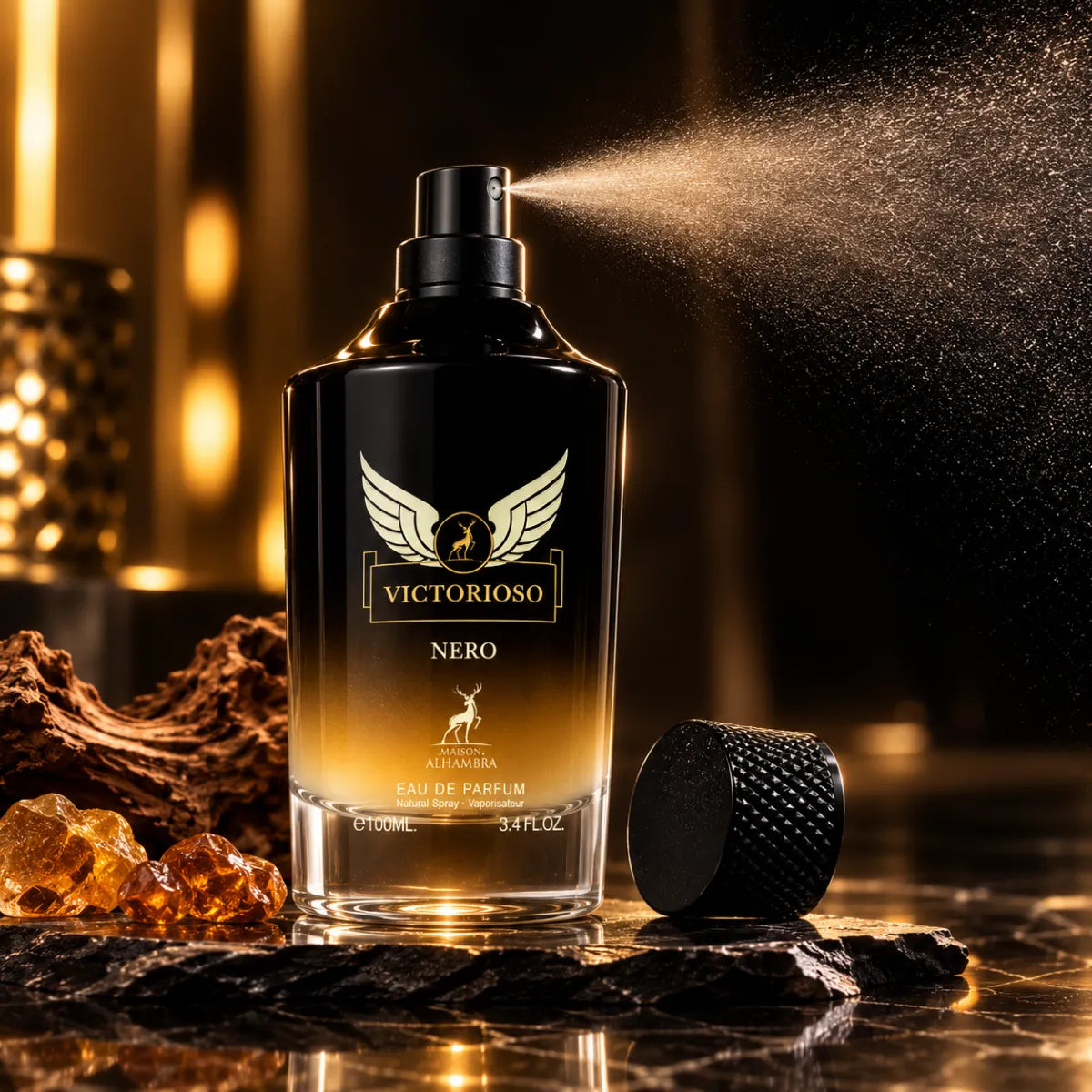 Original Maison Alhambra Victorioso Nero Eau De Parfum 100ml authentic luxury fragrance at best price in Qatar - perfumesouq Qatar