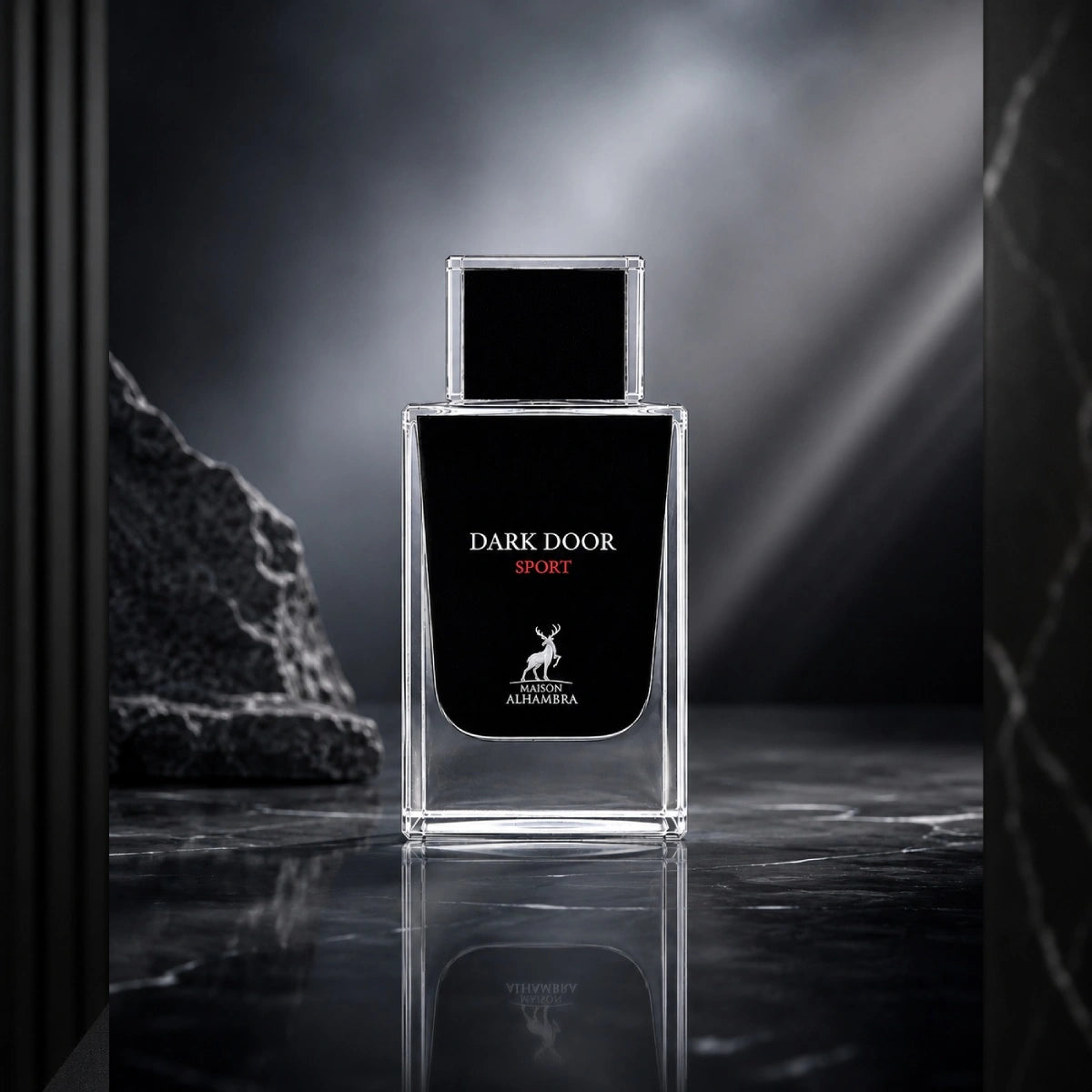Maison Alhambra Dark Door Sport Eau de Parfum 100 ml is a fresh and modern fragrance with a sporty masculine character from Perfumesouq Qatar