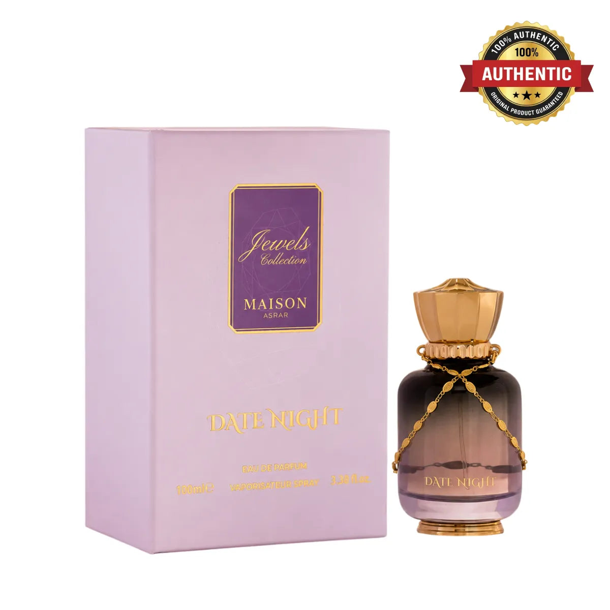 Maison Asrar Date Night Eau De Parfum 100ml online in Qatar at best price, premium amber woody scent - perfumesouq Qatar