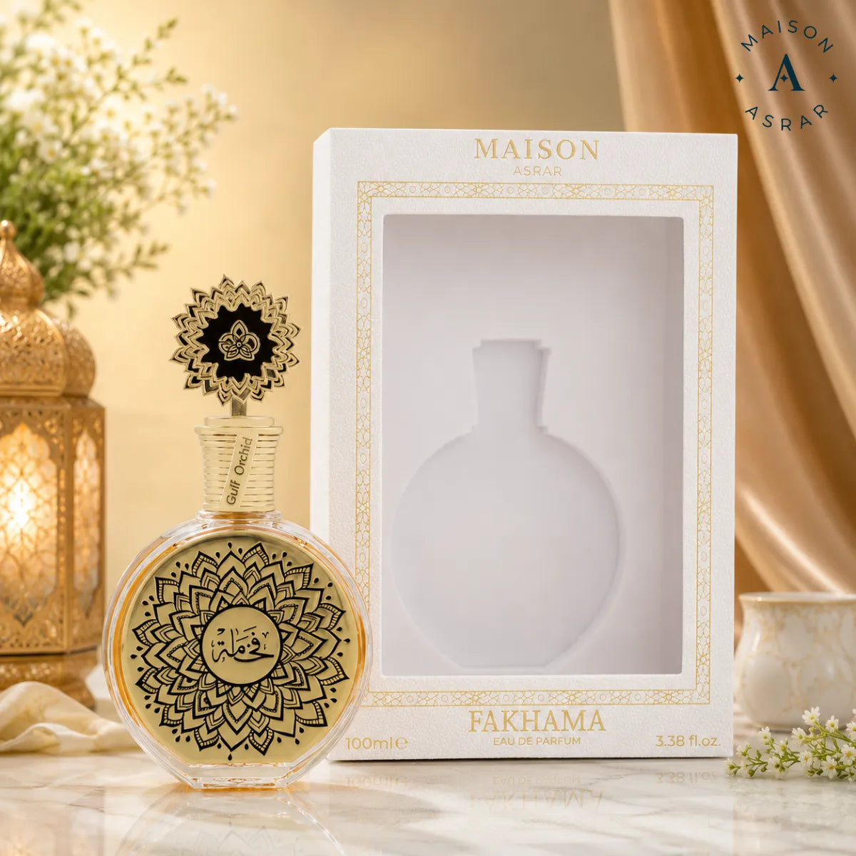Maison Asrar Fakhama Eau De Parfum 100ml online in Qatar at best price, premium floral oriental scent - perfumesouq Qatar