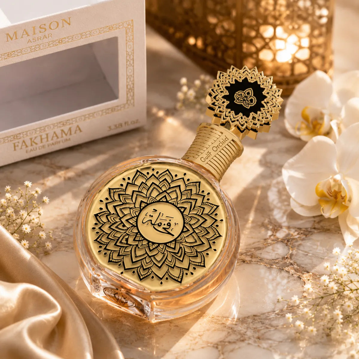 Maison Asrar Fakhama Eau De Parfum 100ml for best price in Qatar, elegant oriental fragrance with long-lasting scent - perfumesouq Qatar