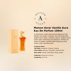 Maison Asrar Vanilla Aura EDP 100ml luxury fragrance at best price in Qatar, authentic and genuine product - perfumesouq Qatar