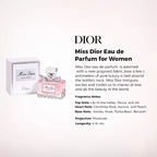 Miss Dior EDP bottle showcasing elegant feminine fragrance styling  from Perfumesouq Qatar