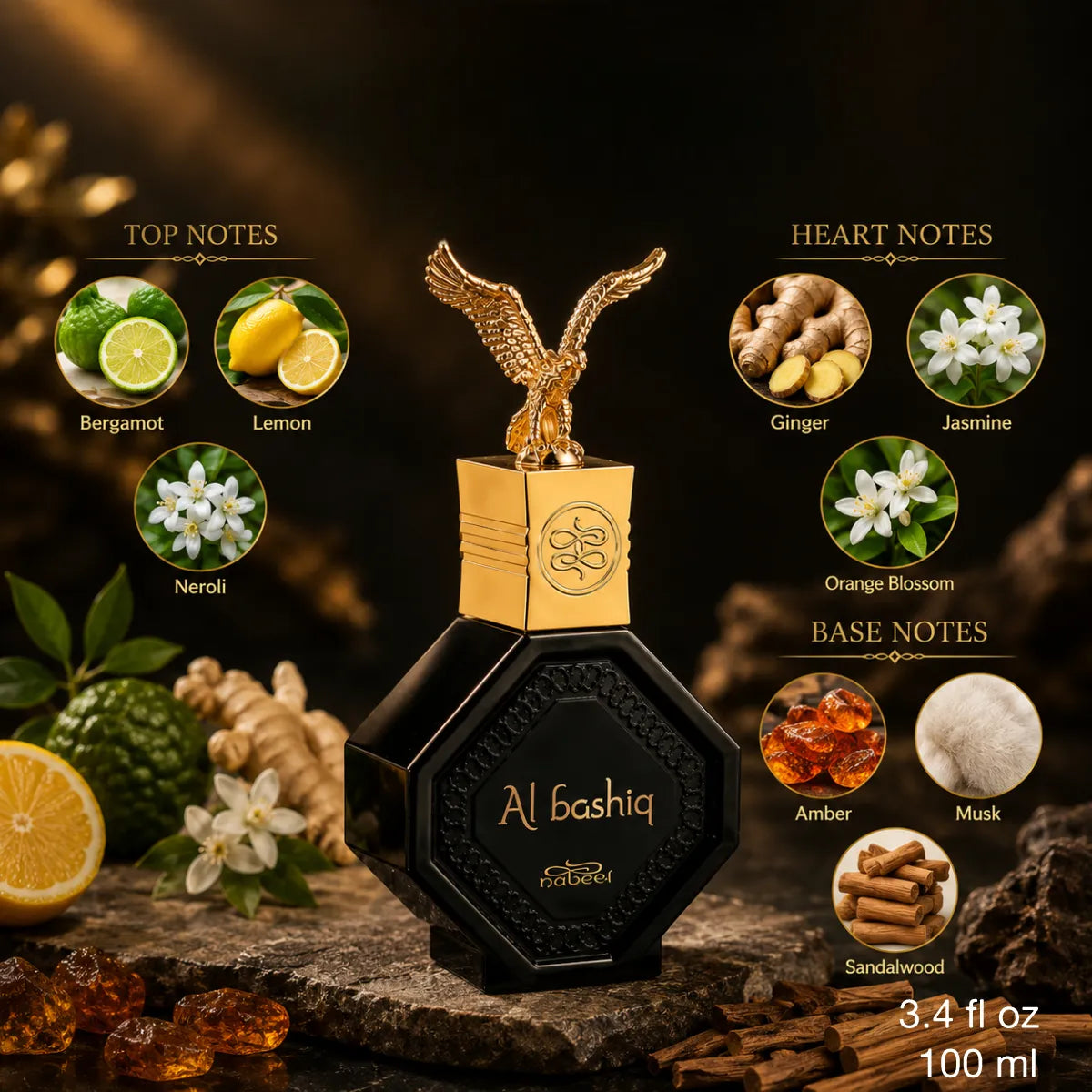 Authentic Nabeel Al Bashiq Eau De Parfum 100ml for best price with fast delivery - perfumesouq Qatar