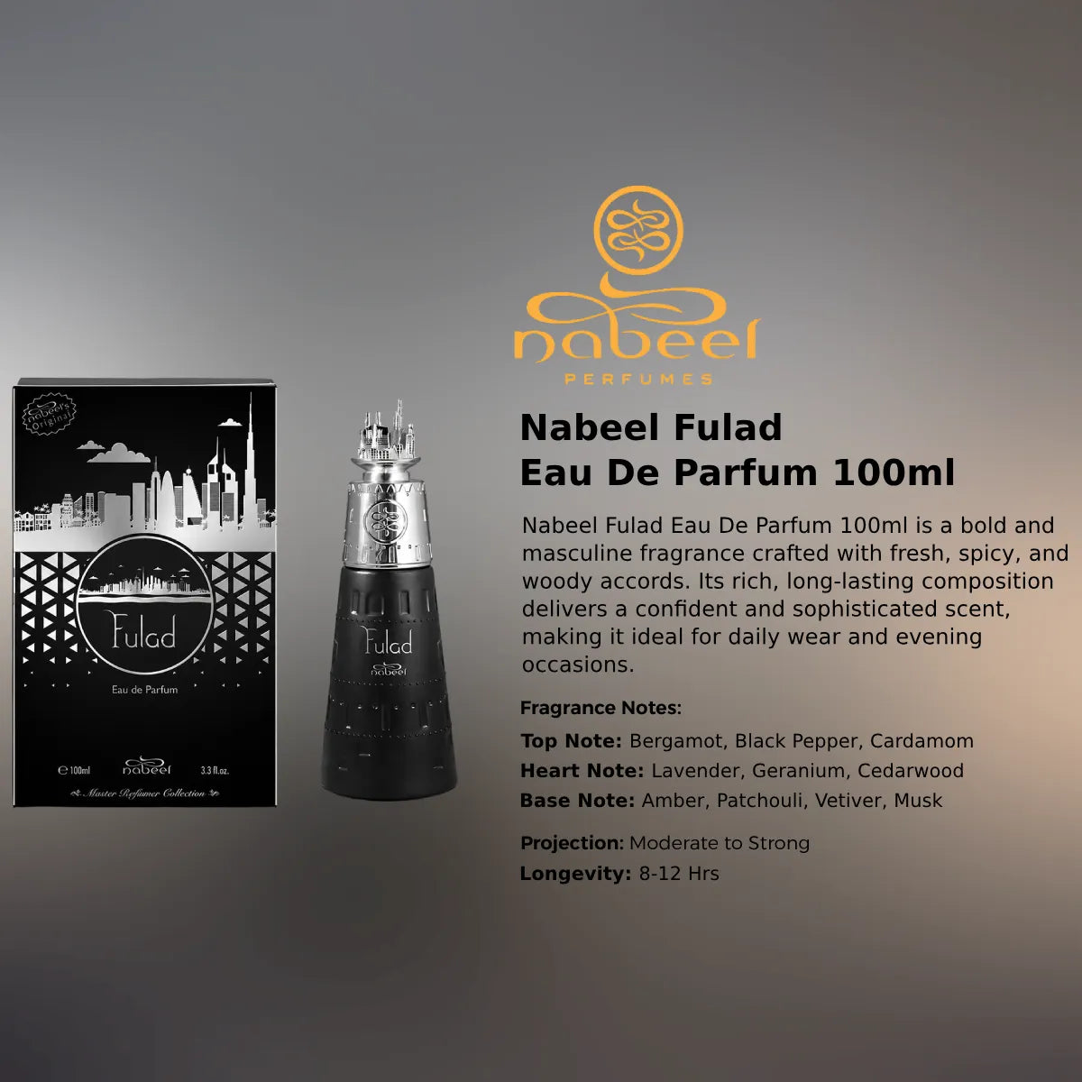Nabeel Fulad EDP 100ml luxury fragrance at best price in Qatar, authentic and genuine product - perfumesouq Qatar