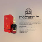 Oud Al Salam Ameer EDP 100ml luxury fragrance at best price, authentic and genuine product - Perfumesouq Qatar
