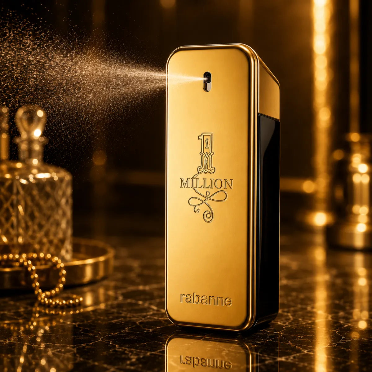 Original Paco Rabanne One Million Eau De Toilette 100ml authentic luxury fragrance at best price in Qatar - perfumesouq Qatar