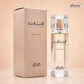 Rasasi Fattan Pour Femme Eau de Parfum 50ml with fruity, floral, and woody notes  best price in Perfumesouq Qatar