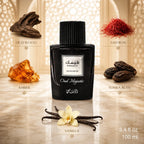 Rasasi Hamasaat Oud Majestic Eau de Parfum 100ml oriental woody fragrance with oud and rose Perfumesouq Qatar