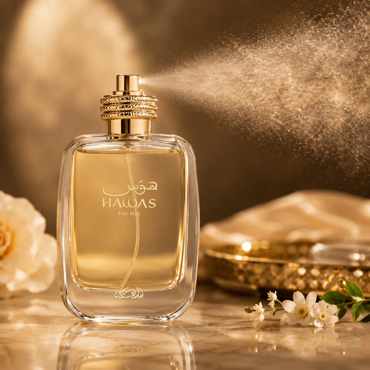 Original Rasasi Hawas For Her Eau De Parfum 100ml authentic luxury fragrance at best price in Qatar - perfumesouq Qatar