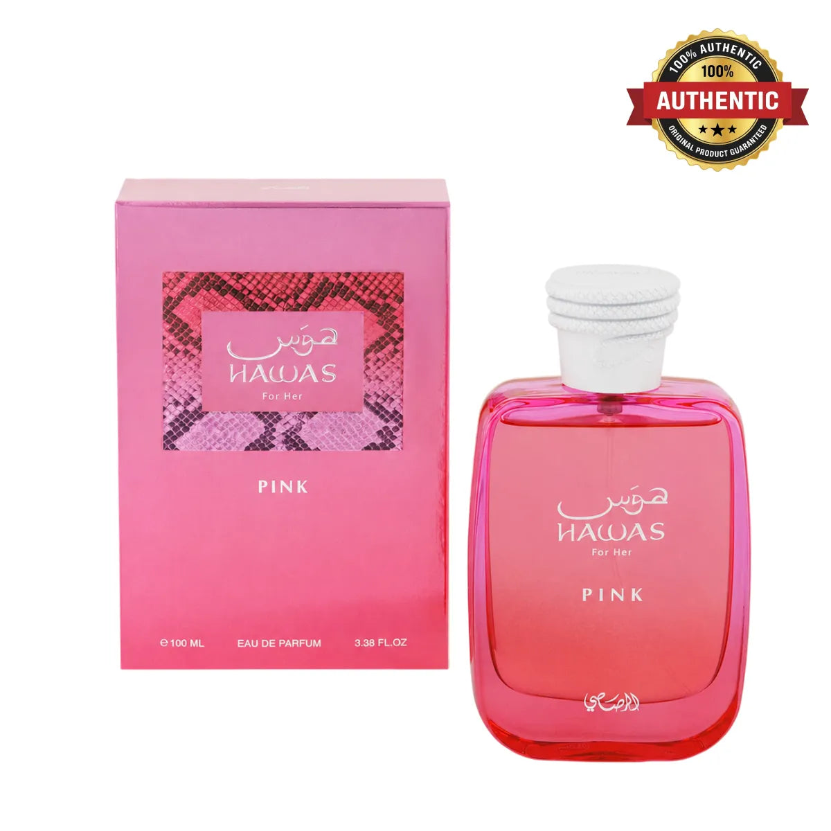 Rasasi Hawas Pink Eau De Parfum 100ml online in Qatar at best price, premium floral fruity scent - perfumesouq Qatar