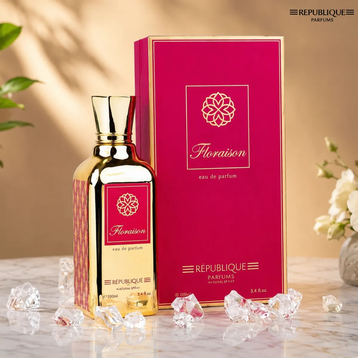 Buy Republique Floraison Eau De Parfum 100ml online in Qatar for best price, luxury floral fragrance - perfumesouq Qatar