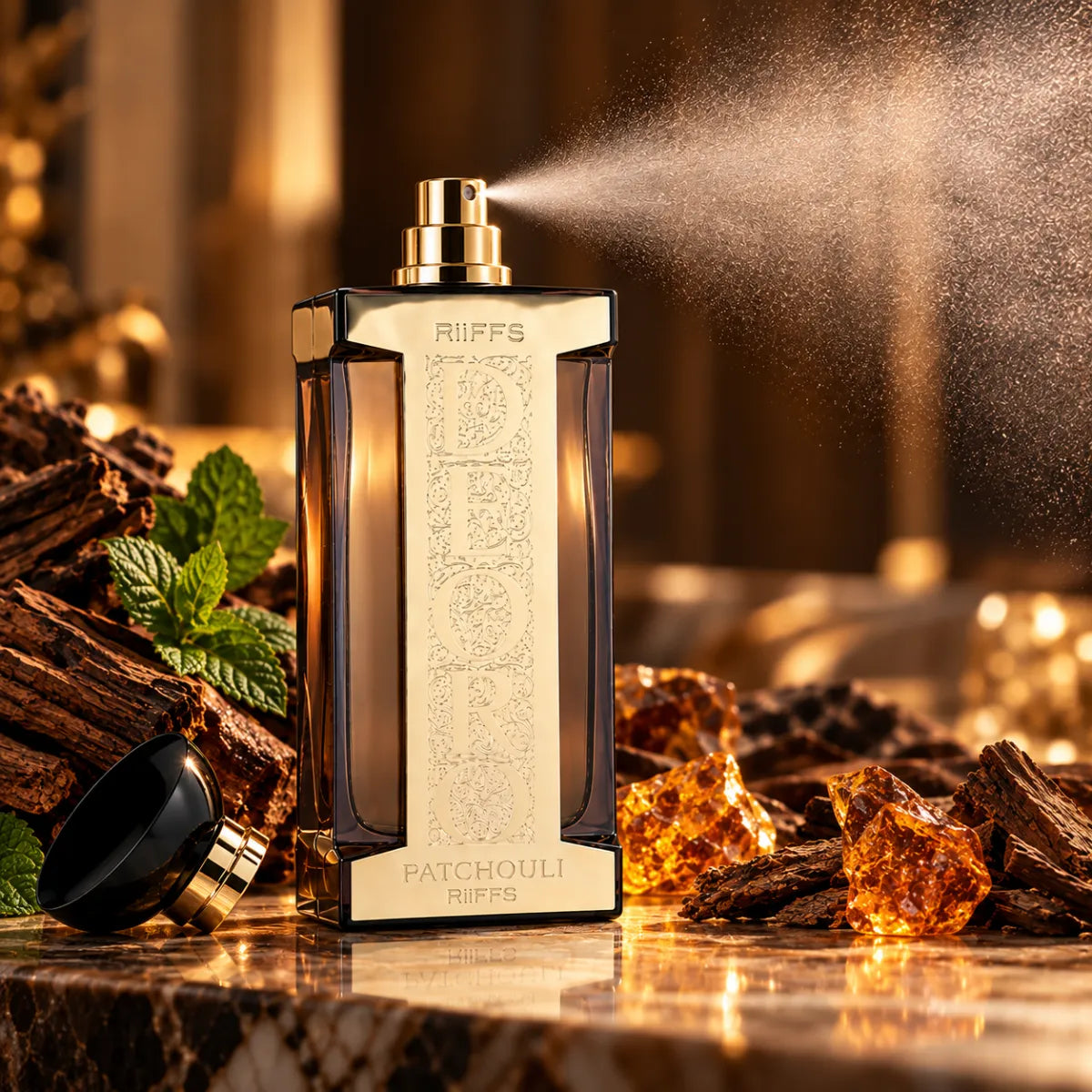 Original Riiffs Deoro Patchouli Eau De Parfum 100ml authentic luxury fragrance at best price - Perfumesouq Qatar