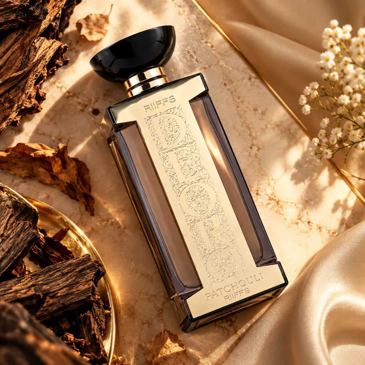 Riiffs Deoro Patchouli Eau De Parfum 100ml for best price, elegant patchouli scent with lasting fragrance - Perfumesouq Qatar