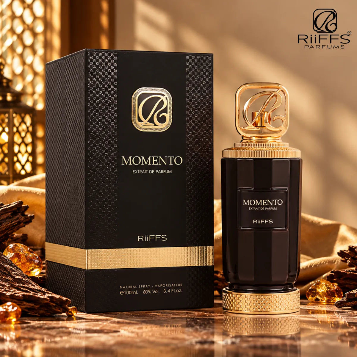 Buy Riiffs Momento Eau De Parfum 100ml online for best price, luxury elegant fragrance - Perfumesouq Qatar
