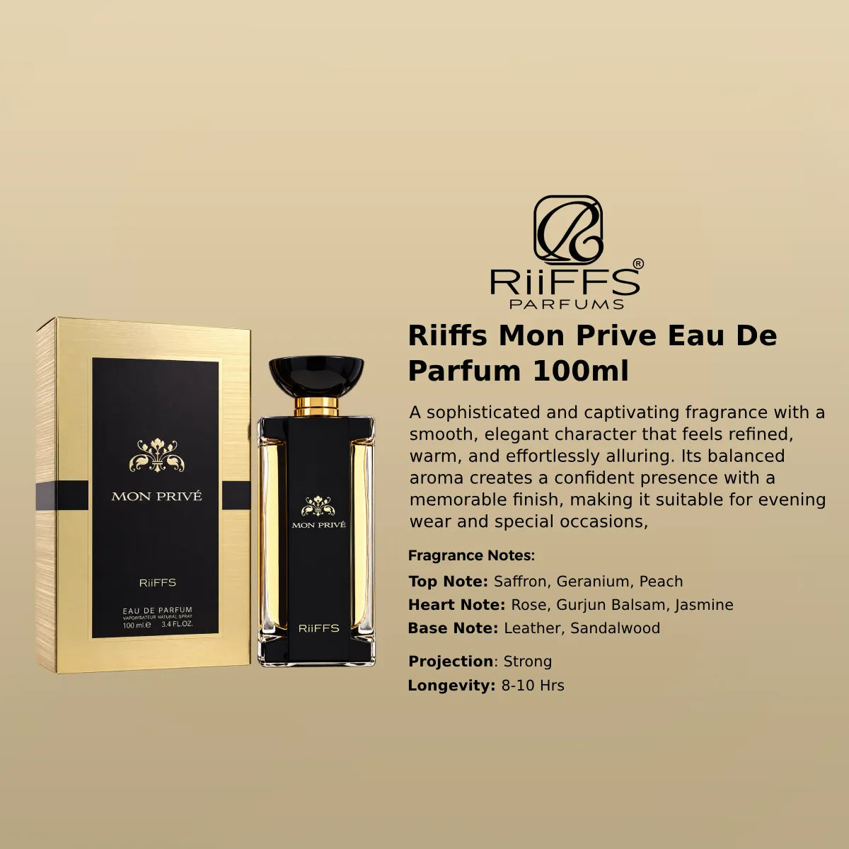 Riiffs Mon Prive EDP 100ml luxury fragrance at best price, authentic and genuine product - Perfumesouq Qatar
