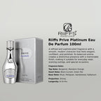 Riiffs Prive Platinum EDP 100ml luxury fragrance at best price, authentic and genuine product - Perfumesouq Qatar