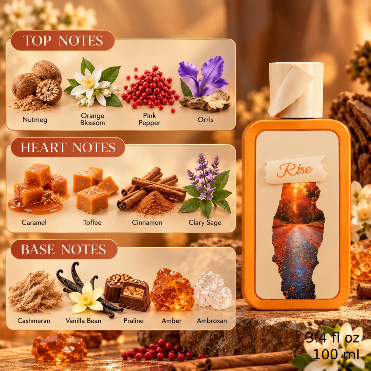 Authentic Riiffs Seasons Rise Eau De Parfum 100ml for best price with fast delivery - Perfumesouq Qatar