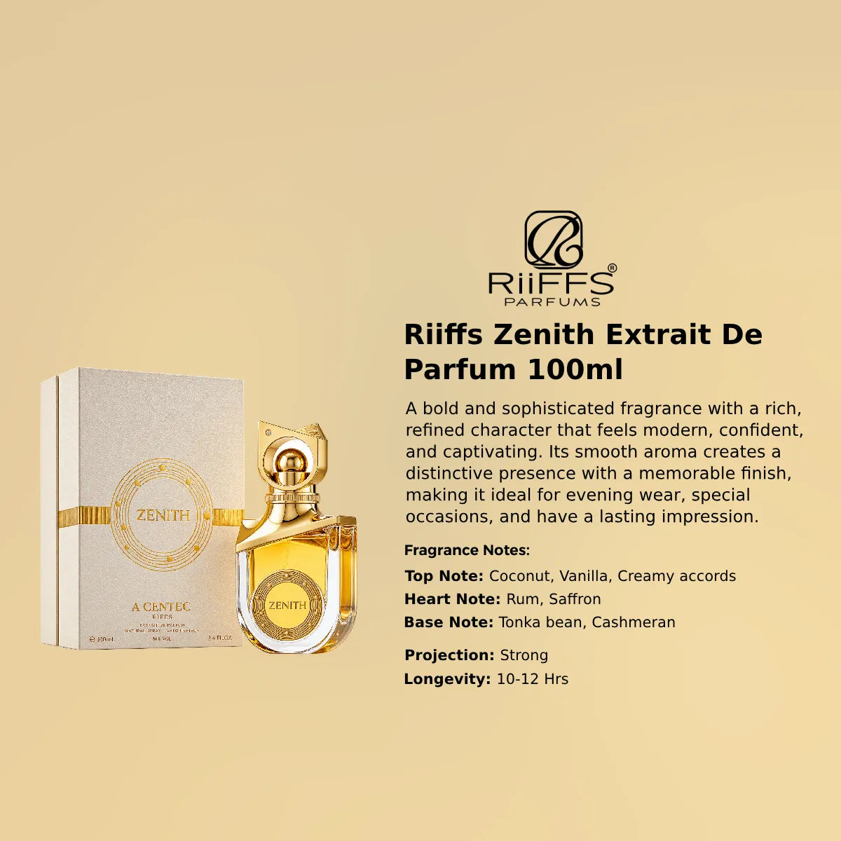 Riiffs Zenith Extrait 100ml luxury fragrance at best price, authentic and genuine product - Perfumesouq Qatar