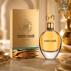 Roberto Cavalli Eau de Parfum 75ml luxury women's fragrance with warm floral amber scent  Perfumesouq Qatar