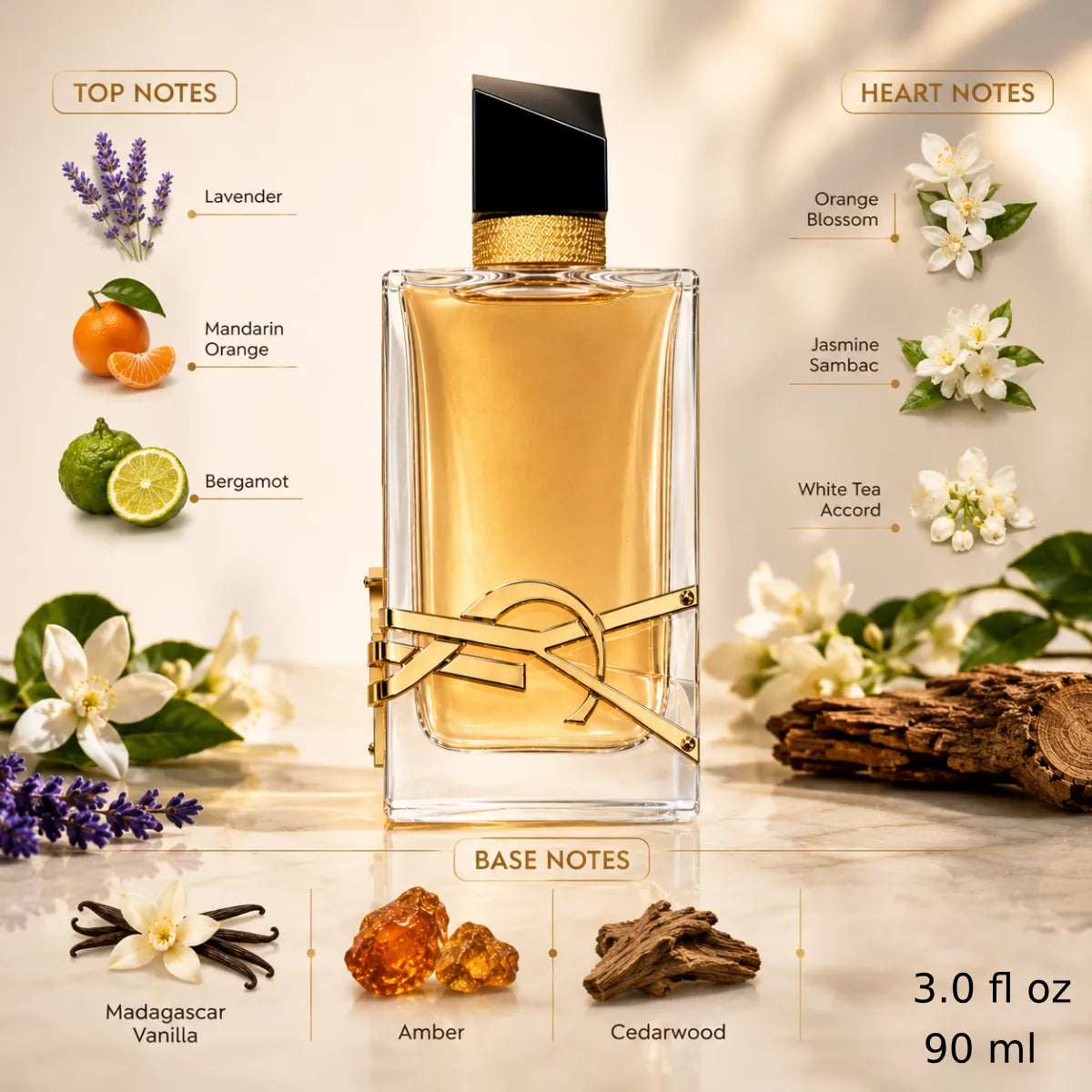 Authentic YSL Libre Eau De Parfum 90ml for best price with fast delivery - perfumesouq Qatar