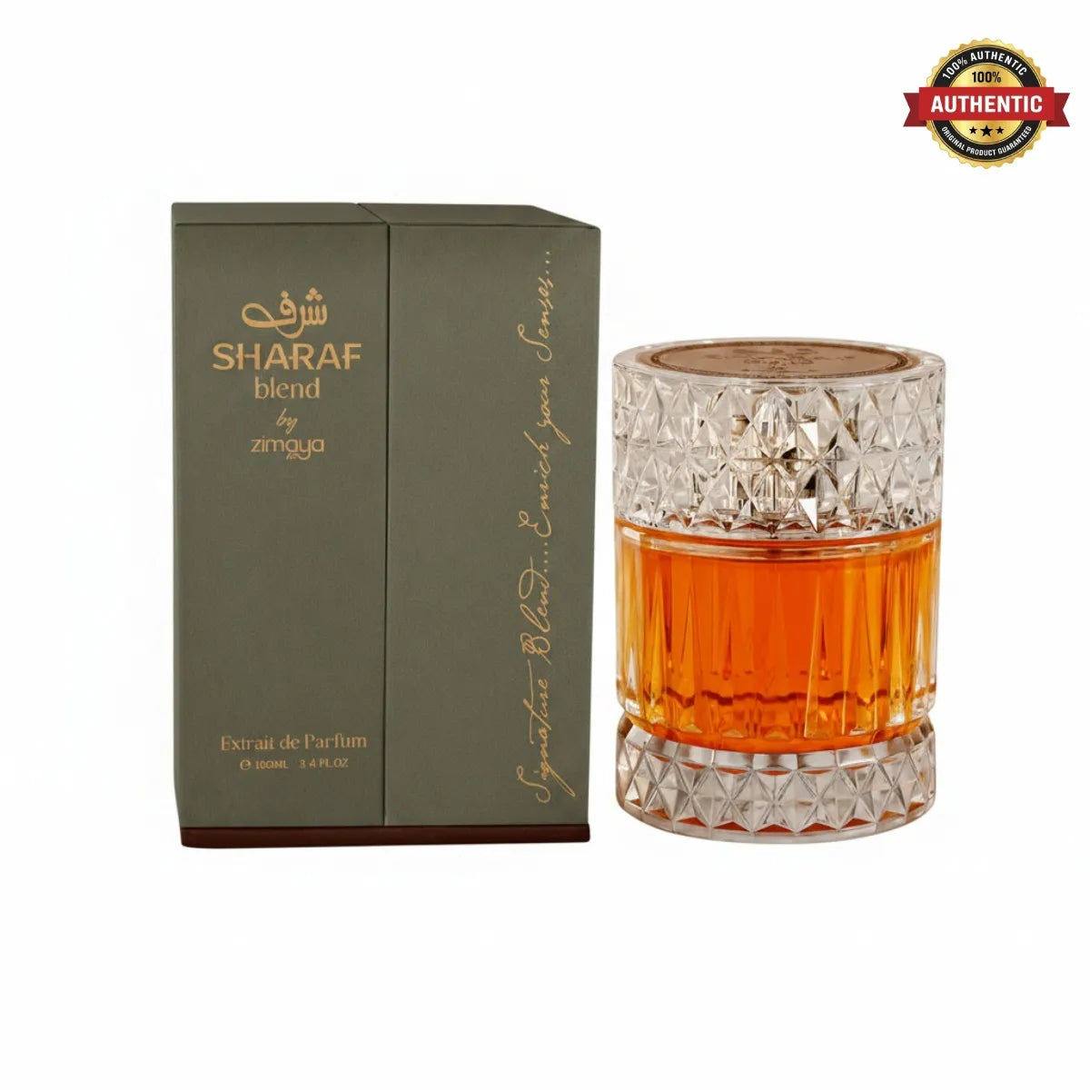 Zimaya Sharaf Blend Eau de Parfum  100ml elegant oriental fragrance for men and women with premium quality Perfumesouq Qatar