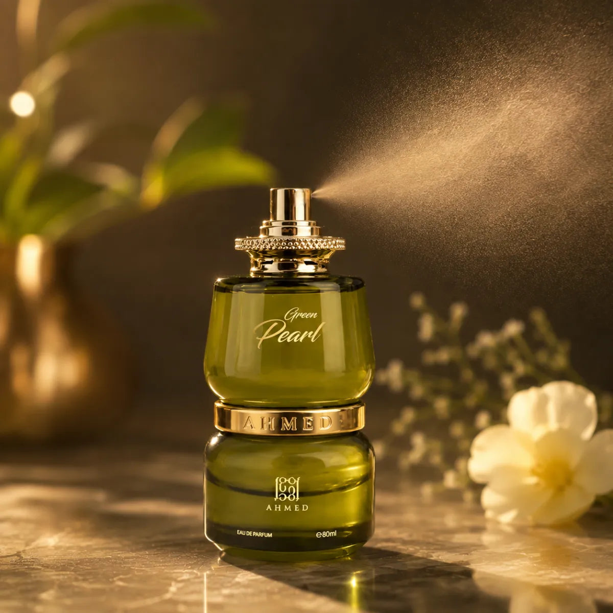 Original Ahmed Al Maghribi Green Pearl Eau De Parfum 80ml authentic luxury fragrance at best price in Qatar - Perfumesouq Qatar