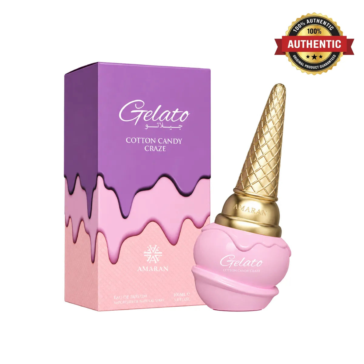 Amaran Gelato Cotton Candy Craze Eau De Parfum 100ml online at best price, playful sweet fragrance - Perfumesouq Qatar