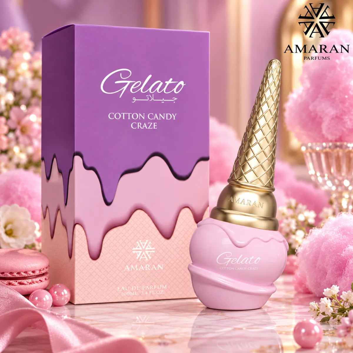 Buy Amaran Gelato Cotton Candy Craze Eau De Parfum 100ml from Perfumesouq, Doha, Qatar