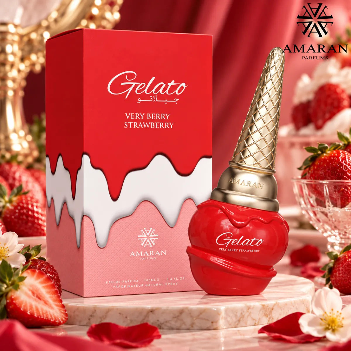 Buy Amaran Gelato Very Berry Strawberry Eau De Parfum 100ml from Perfumesouq, Doha, Qatar