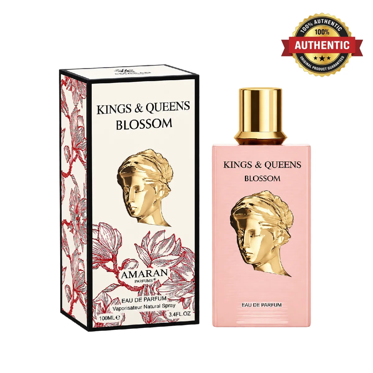 Amaran King & Queen Blossom Eau De Parfum 100ml online at best price, feminine floral fragrance - Perfumesouq Qatar