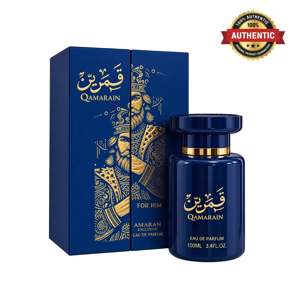 Amaran Qamarian For Him Eau De Parfum 100ml online at best price, masculine citrus fragrance - Perfumesouq Qatar