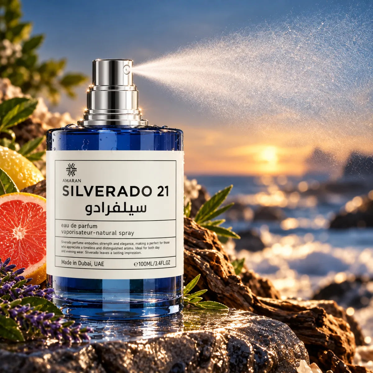 Original Amaran Silverado 21 Eau De Parfum 100ml authentic luxury fragrance at best price - Perfumesouq Qatar
