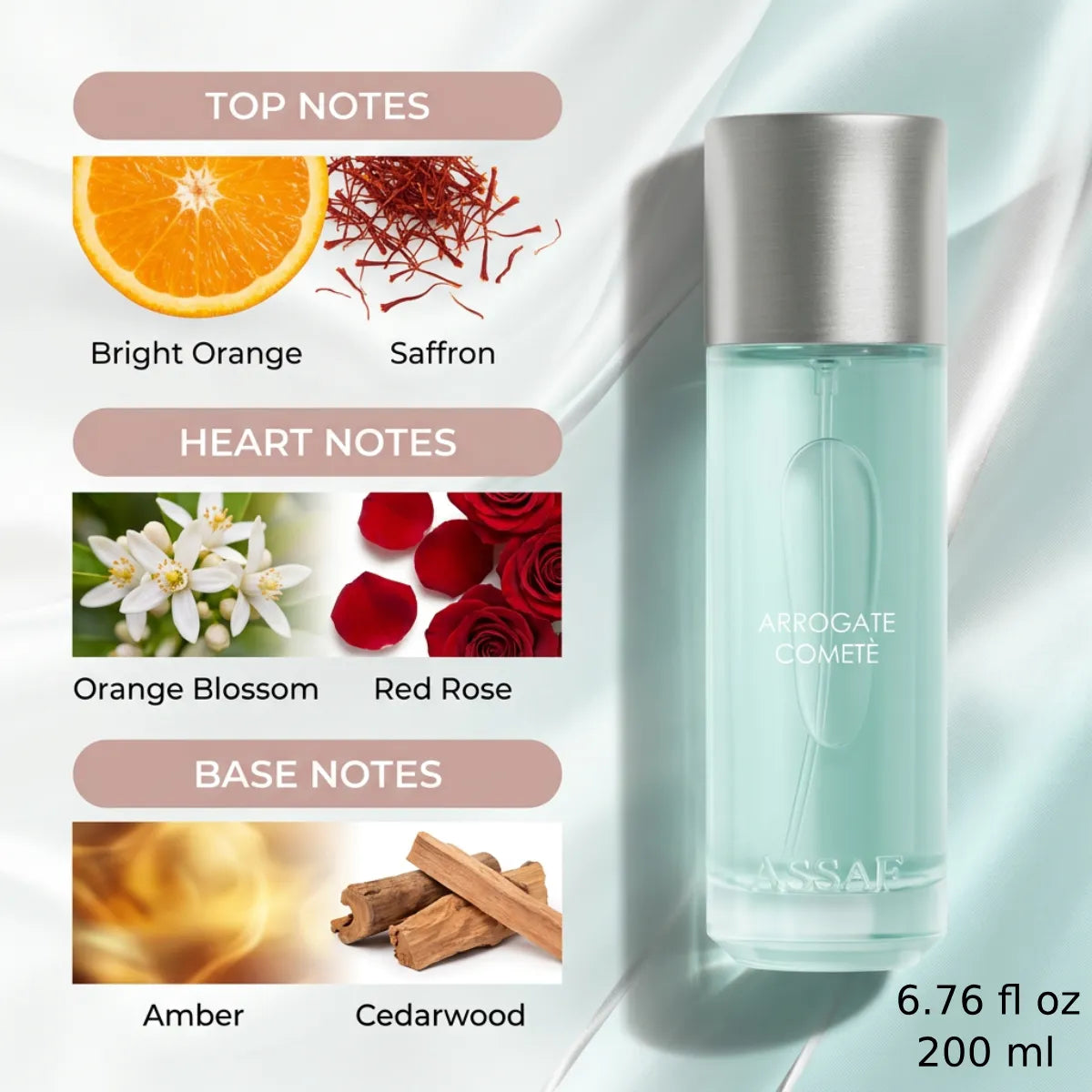 Authentic Assaf Arrogate Comété Eau De Parfum 200ml for best price with fast delivery - Perfumesouq Qatar