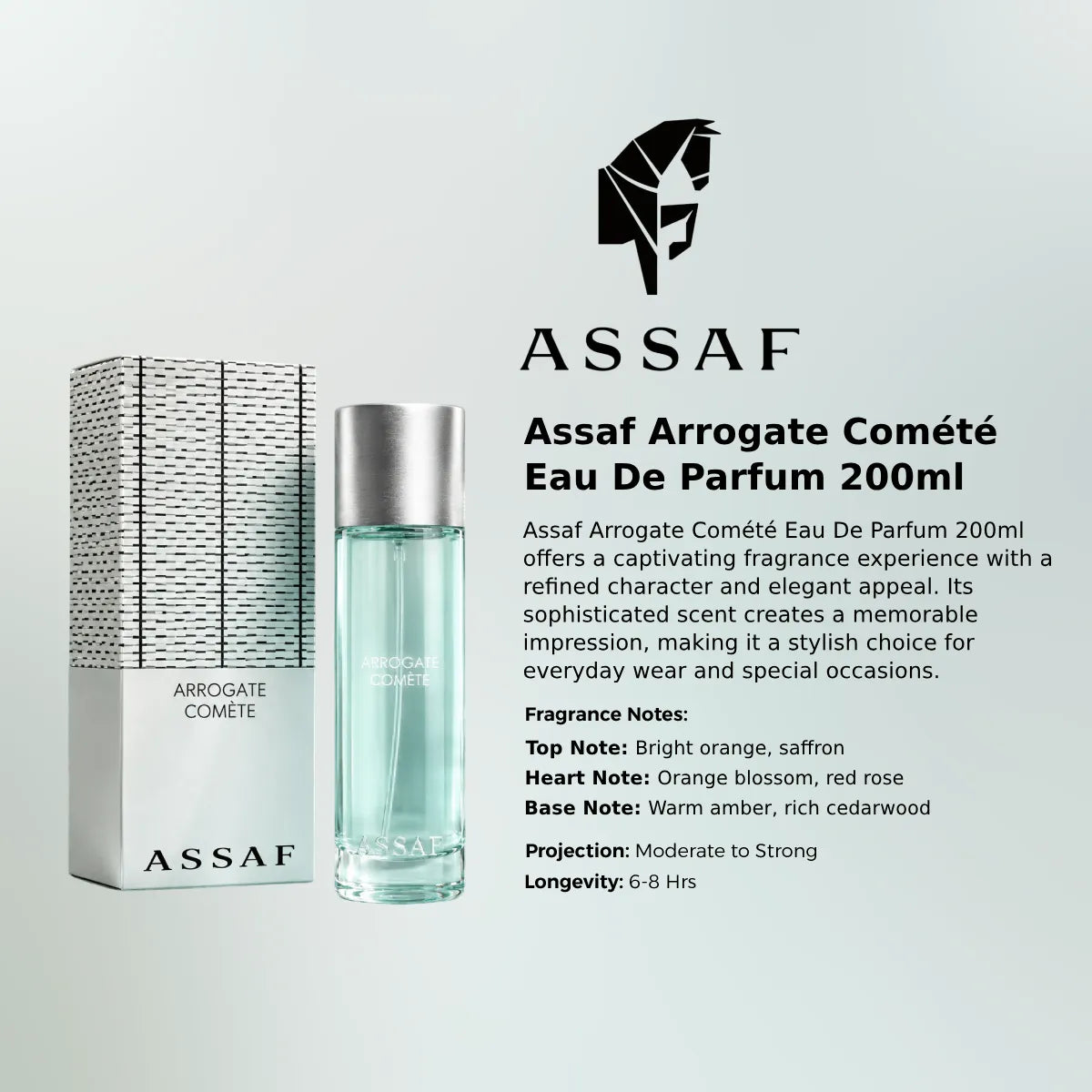 Assaf Arrogate Comété EDP 200ml luxury fragrance at best price in Qatar, authentic and genuine product - Perfumesouq Qatar