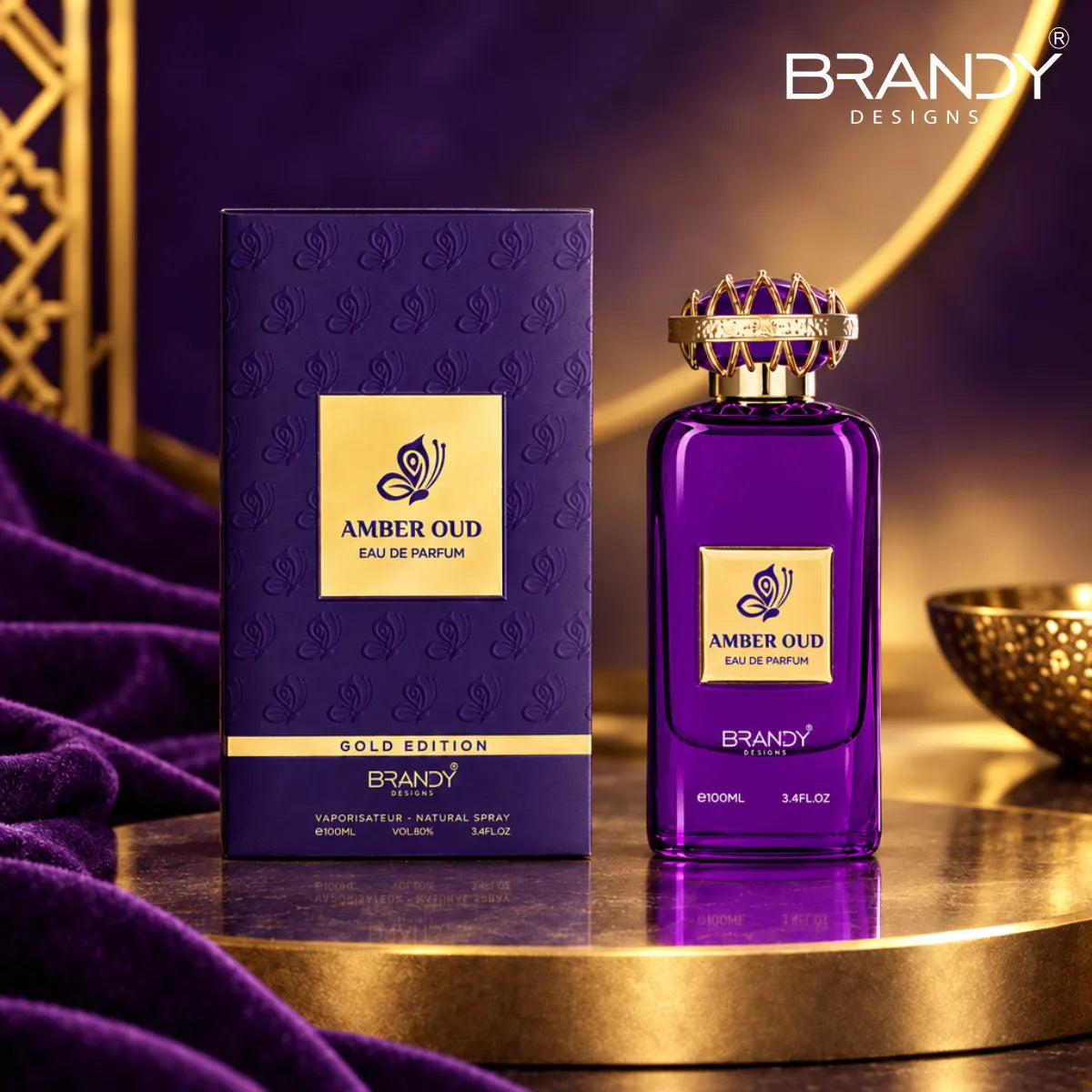Buy Brandy Amber Oud Eau De Parfum 100ml from Perfumesouq, Doha, Qatar.