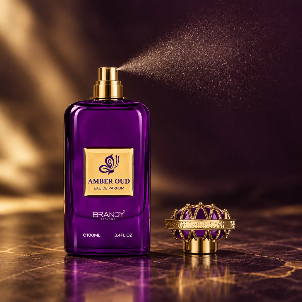 Original Brandy Amber Oud Eau De Parfum 100ml authentic luxury fragrance at best price in Qatar - Perfumesouq Qatar