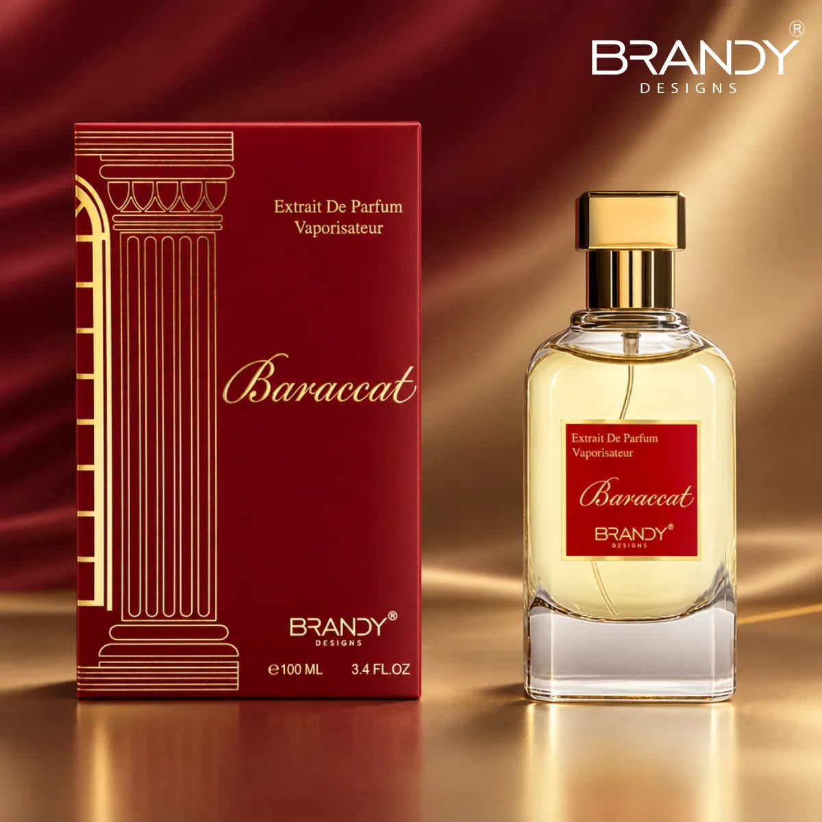 Buy Brandy Baraccat Eau De Parfum 100ml from Perfumesouq, Doha, Qatar.